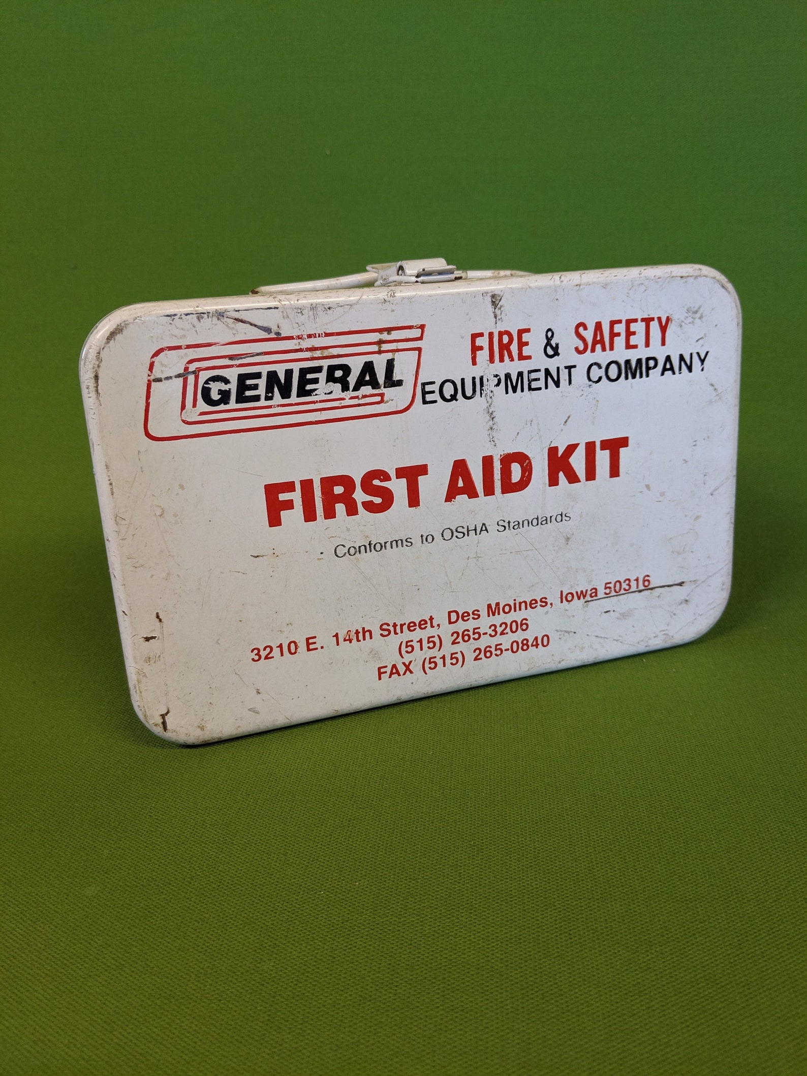 Vintage First Aid Kit Metal Box by General Etsy