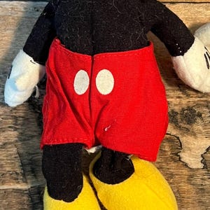 Vtg Mickey & Minnie Mouse Plush Lot – Classic Disney Stuffed Toys Pair image 6