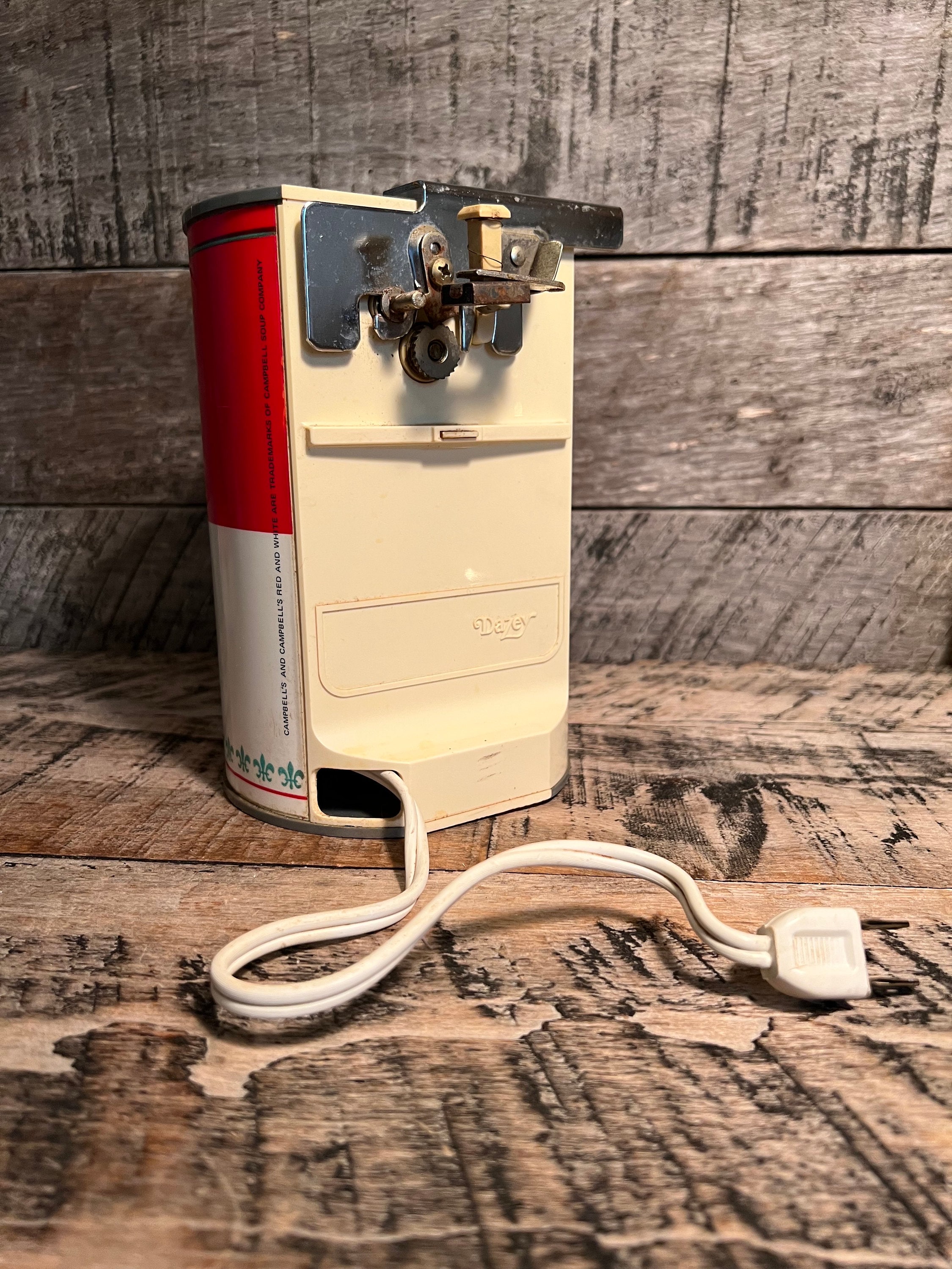 Vintage Campbell's Tomato Soup COMPANY Electric Can Opener Dazey