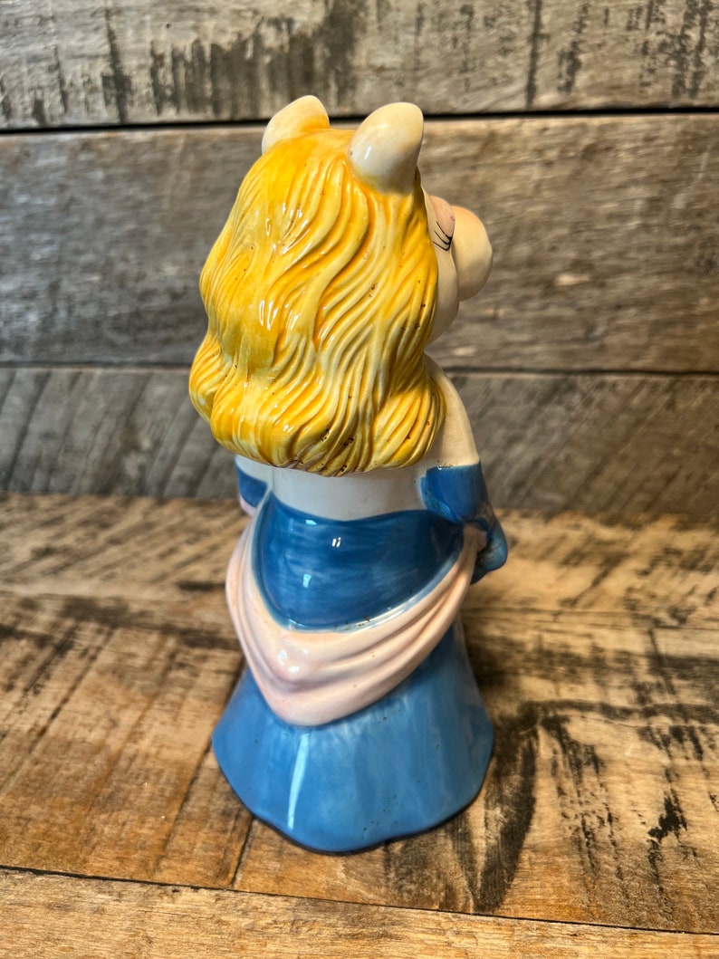 Miss Piggy Bank Muppets Signa Japan Porcelain Figurine 70s Vintage Etsy