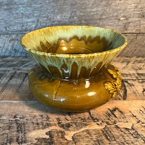 Vtg Pottery Planter Cache pot Mid Century Rare