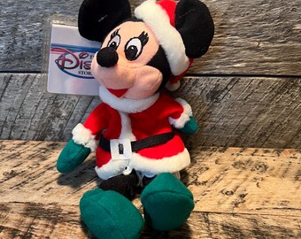 Disney Mini Bean Bag Santa 7” With Tag