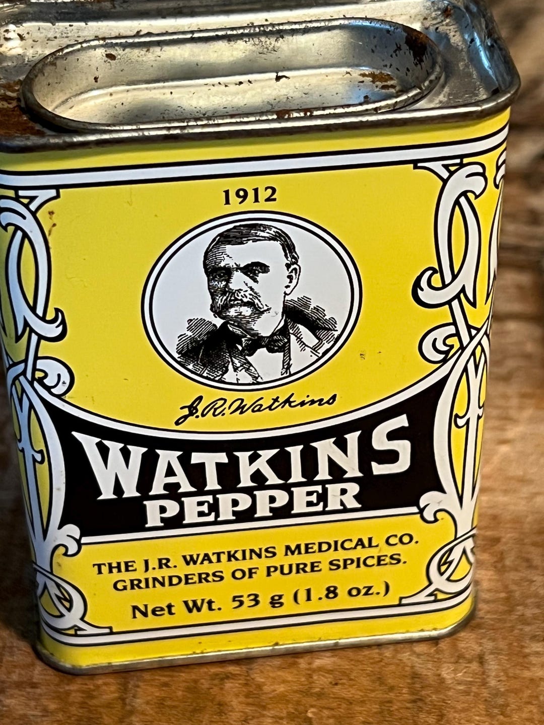 Vtg Watkins Tin Can the JR Watkins Company 1.8 Oz - Etsy