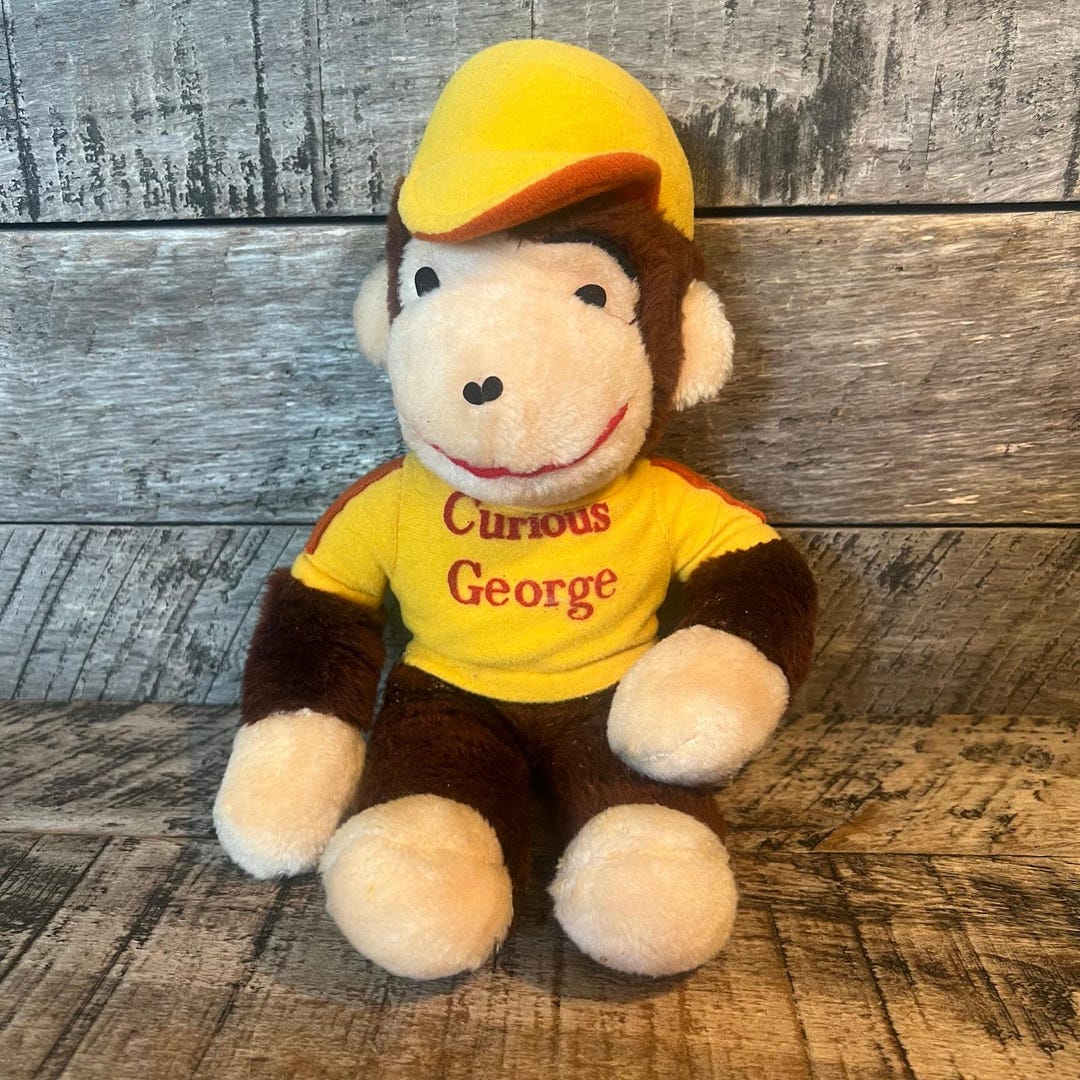 Curious George Plush Monkey Knickerbocker Toy Yellow Shirt Stuffed Toy ...