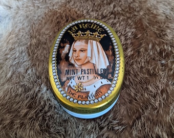 Mint Pastilles net weight 1 3/4 oz Tin Container. Vintage