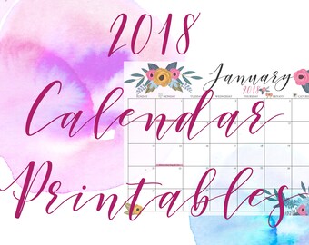 Girly calendar | Etsy