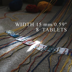 ORDINE PERSONALIZZATO (8) Finitura/fascia/cintura vichinga tessuta in compresse (100% lana), 1-5 m, senza nappe