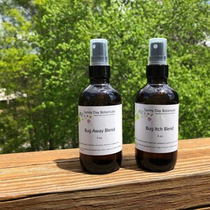 Bug Away & Itch Relief Blend: Natural Insect Repellent Combo - 4 oz Spray Bottle