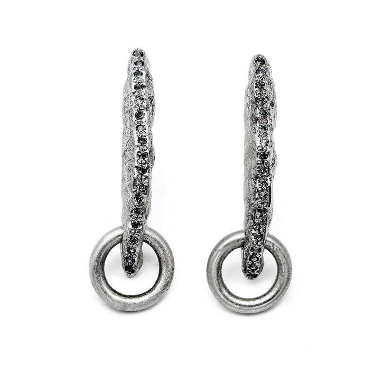 Blue Sapphire Earrings Small Dangle Earrings For Women Israeli Jewelry Gemstone Earrings September Birthstone Silver Stud Earrings
