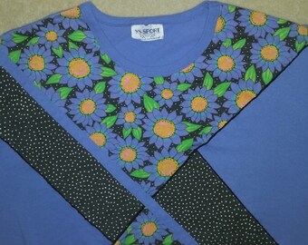 90s Pleated Floral Top (S)