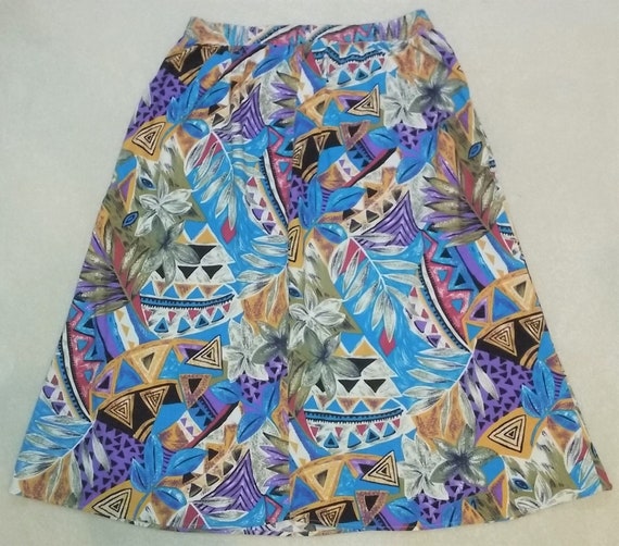 Tribal Print Maxi Skirt With Pockets 22 | Etsy