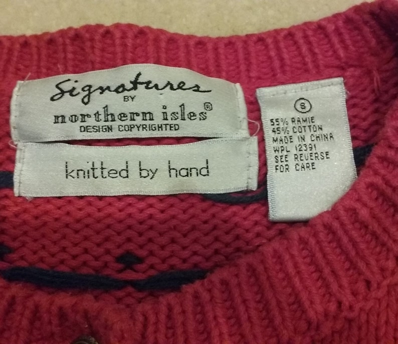 Christmas Teddy Bear Cardigan Small