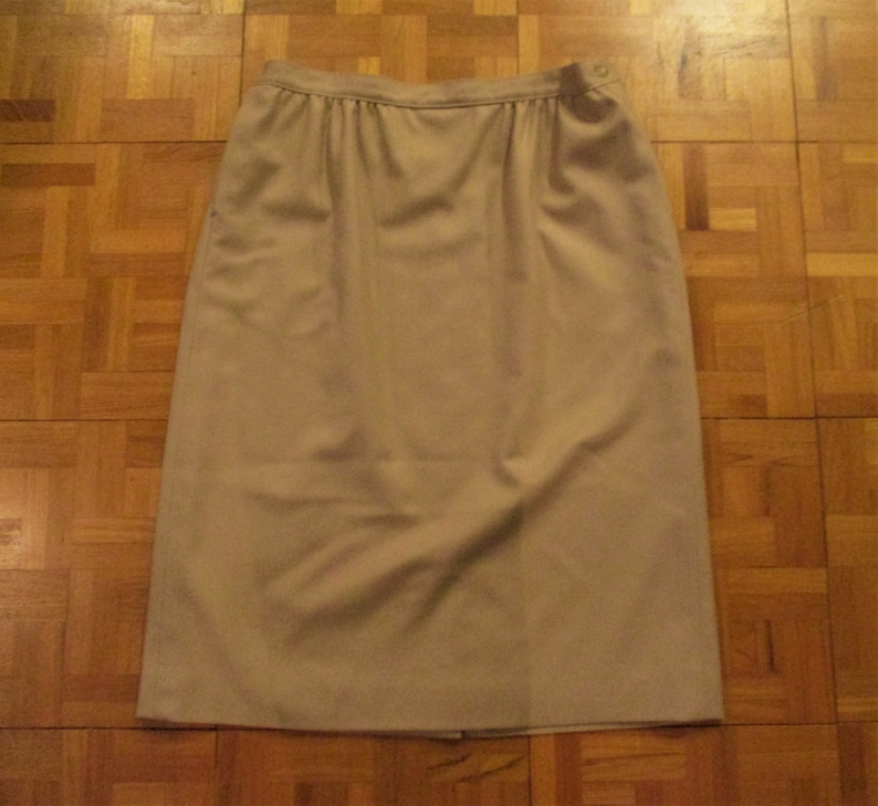 Pendleton Wool Camel Pocket Skirt 16 Petite