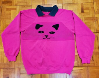 pink cat jumper