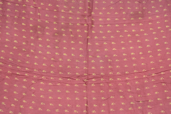 Saree rose coton Floral soie de Sari imprimé Floral coton Print Design artisanat tissu imprimé Vintage 87bc5b Saree rose coton Floral soie de Sari imprimé Floral coton Print Design artisanat tissu imprimé Vintage 87bc5b