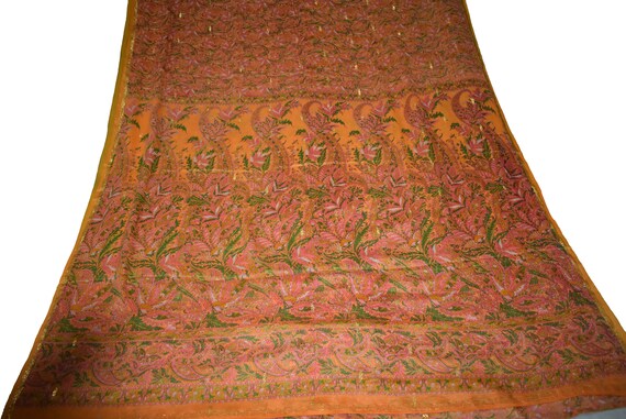 Sari jaune Print Georgette Sari Floral Print jaune Design artisanat tissu imprimé Vintage e684a6 Sari jaune Print Georgette Sari Floral Print jaune Design artisanat tissu imprimé Vintage e684a6