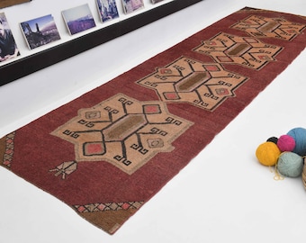 3x12 kitchen  Runner Rug, hallway runner, Entryway rug, Turkish runner rug , Vintage runner, Oushak runner rug, Handmade runner,  runner