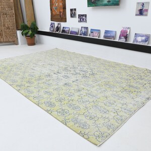 6x9  Turkish pastel  rug, oushak rug, carpet rug, Anatolian  rug, Turkish handwoven  rug, Turkish rug, wool rug, decorative rug