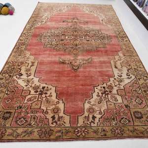 6x11 Turkish rug, Bohemian rug, vintage rug, oushak rug, Area rug, Wool rug, Carpet rug, persian rug, Decorative rug,rug, anatolian rug