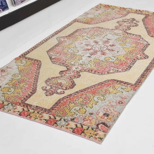 4x8 Turkish vintage rug,oushak rug, carpet rug, Anatolian  rug, Turkish handwoven  rug, Turkish rug, wool rug, decorative rug,rugs