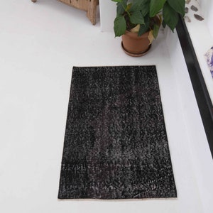 2x3 Türmatte schwarzer Teppich, kleiner Teppich, bademathematte, kleiner Teppich, kleiner Teppich, kleiner Teppich, Küchenteppich, Wollteppich, kleiner Teppich