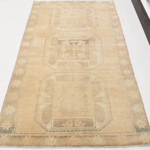3x6 Anatolian Runner Rug ,Bohemian Runner Rug, Oushak Runner Rug, Turkish Runner Rug, Runner Rug, Decorative Runner , Home decor