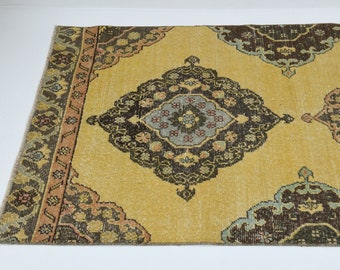3x12 Oushak entryway Rug, Runner Rug, Anatolian Rug, Home Decor, Floor rug, Turkish Vintage Rug, Decorative Rug, Turkish Runner Rugs