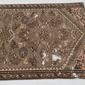 3x9 Oushak Hallway Rug, Runner  Rug, Anatolian Rug, Home Decor, Floor rug, Turkish Vintage Rug, Decorative Rug, Turkish Runner Rug