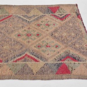 3x12 Runner Rug, hallway runner, Entryway rug, Turkish runner rug , Vintage runner, Oushak runner rug, Handmade runner,  runner rug