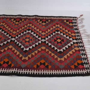 3x12 Turkish Kilim  Runner Rug,hallway Kilim , Entryway rug, Kilim runner rug , Vintage runner, Oushak runner rug, Handmade runner long