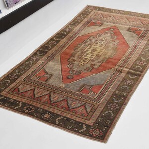3x6 Turkish  vintage rug,oushak rug, carpet rug, Anatolian  rug, Turkish handwoven  rug, Turkish rug, wool rug, decorative rug,rugs