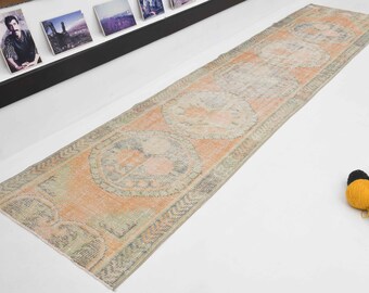 3x11 Turkish runner rug,runner rug,oushak wool rug,home decor,anatolian runner,turkish rug,bohemian rug,area rug,special runner rug