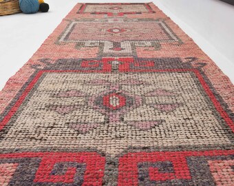 3x8'9 Turkish runner rug, Runner rug, Oushak runner, Wool  home decor Runner, Turkish rug, Bohemian rug, Area Runner Rug, Special Runner rug