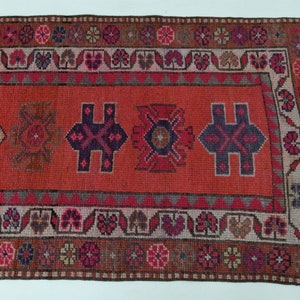 3x12 Runner Rug, hallway runner, Entryway rug, Turkish runner rug , Vintage runner, Oushak runner rug, Handmade runner, long runner 3x12