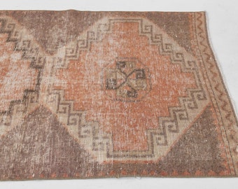 3x12 Runner Rug, hallway runner, Entryway rug, Turkish runner rug , Vintage runner, Oushak runner rug, Handmade runner,  runner rug