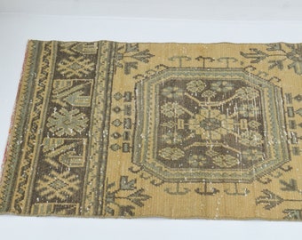 2x11 Neutral  Runner Rug, Runner Rug,  Oushak Runner Rug, Home Decor Rug, wool Rug, Decorative Rug, Turkish Rug, Runner , pastel Rug