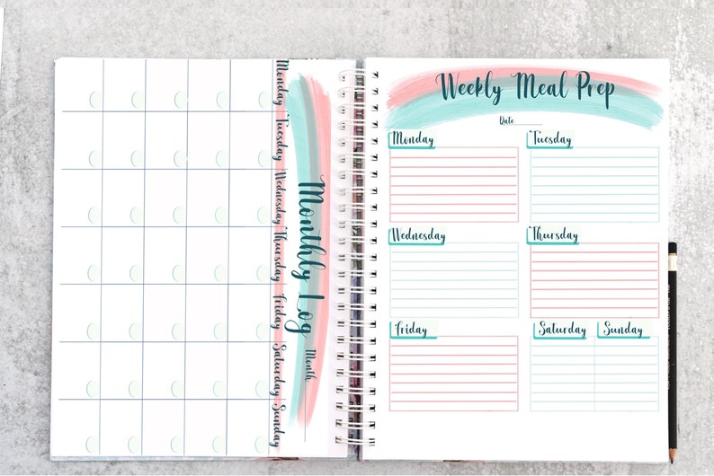 Weight Loss Journal Printable Weight Loss Tracker Instant Etsy