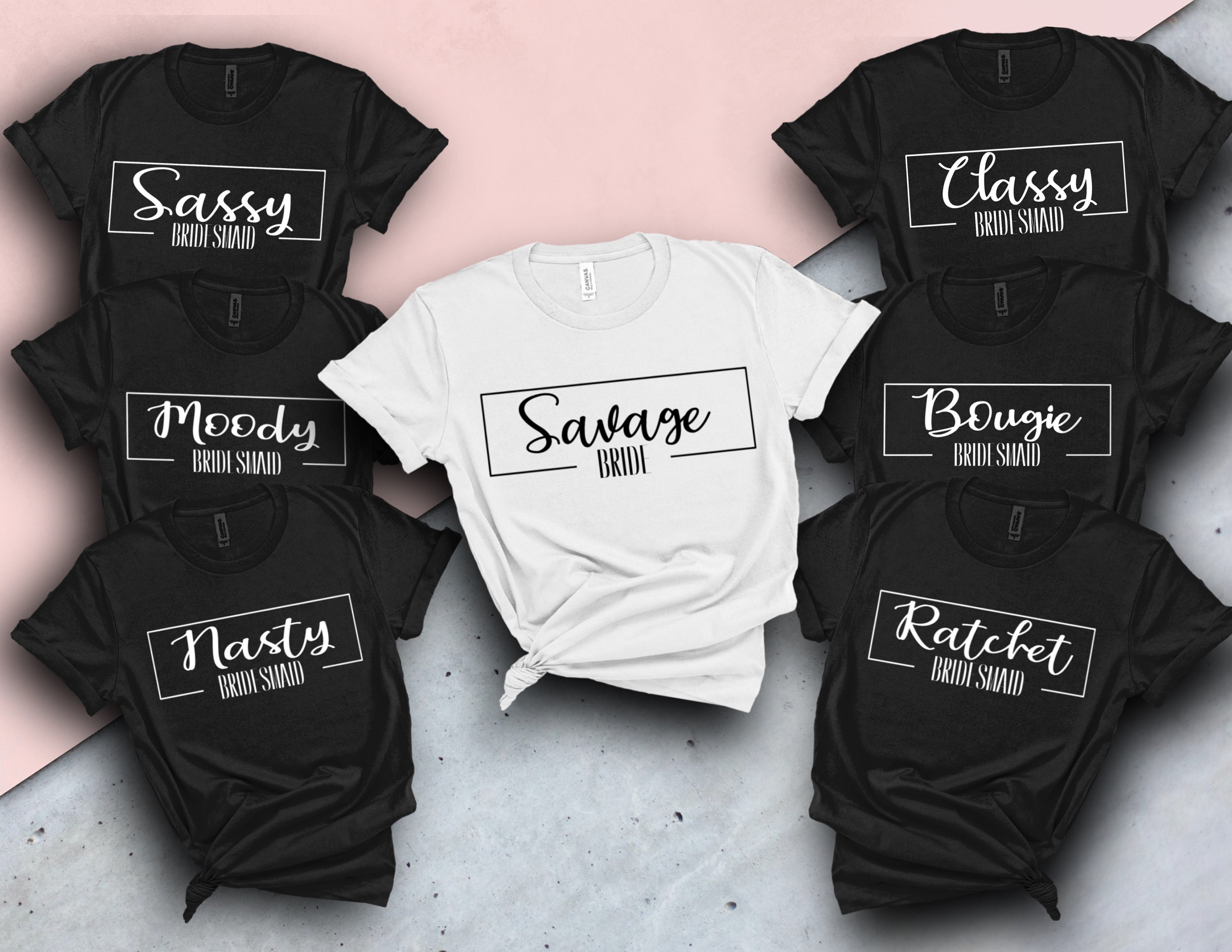 Bachelorette Party Shirts. Bridal Party Shirts. Savage T-shirts for Bride  and Bridesmaids, Funny Bachelorette Shirts, Bridal Party T-shirts - Etsy UK