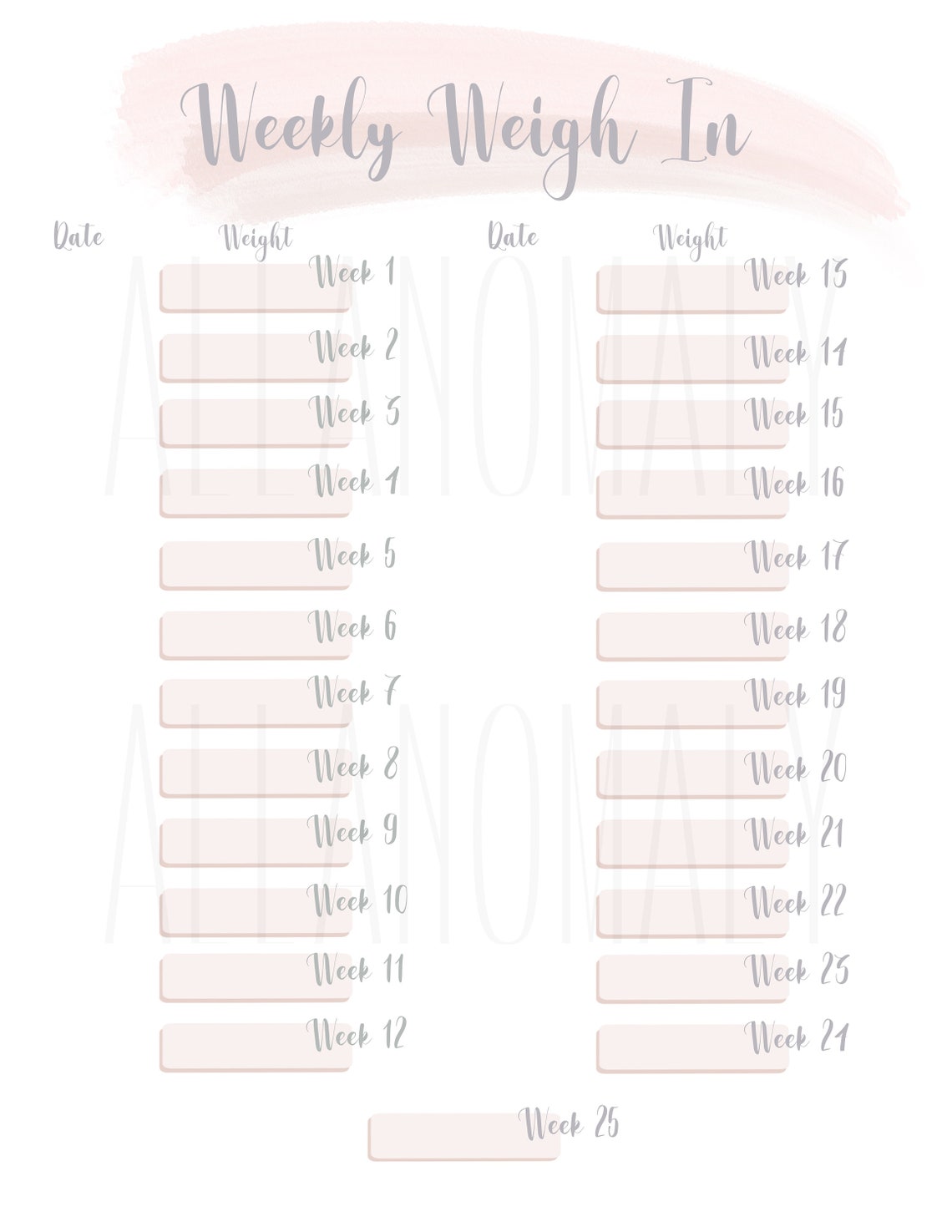 Weight Loss Journal Printable Weight Loss Tracker Instant Download weight-loss-journal-printable-weight-loss-tracker-instant-download