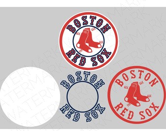 Boston SVG & Studio 3 Cut File Stencil Decal Files Logo for Silhouette Cricut SVGS Cutouts Baseball Decals Red Sox