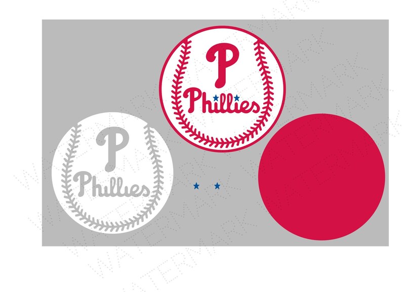 Philadelphia SVG /& Studio 3 Cut File Stencil Decal Files Logo for Silhouette Cricut SVGS Cutouts Baseball Decals Phillies