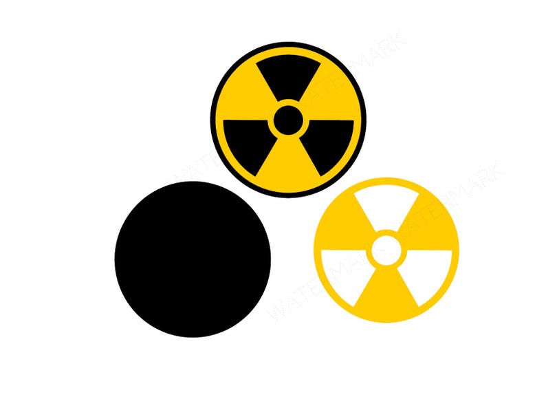 Radiation SVG /& Studio 3 Cut File Decal Files Logo for Silhouette Cricut SVGS Warning Caution Beware Zombie Halloween Costume Sign