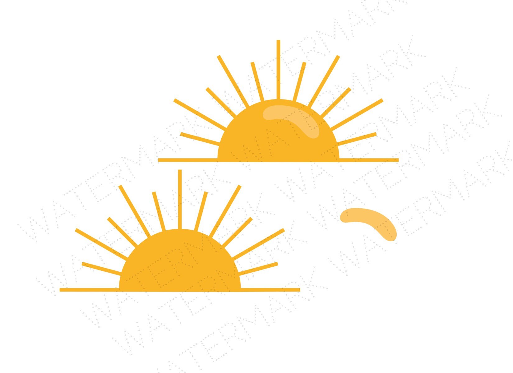 Half Sun SVG &amp; Studio 3 Cut File Stencil Decal Files Logo for | Etsy