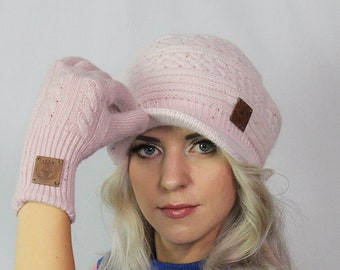 Frauen Winter Kaschmir Hut, Spitzen Hut, Frauen Kaschmir Spitzen Hut, Geschenk für sie
