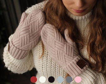 Women’s Cashmere Mittens – Soft, Warm & Stylish Gloves, Perfect Winter Gift for Her (Many Colours)