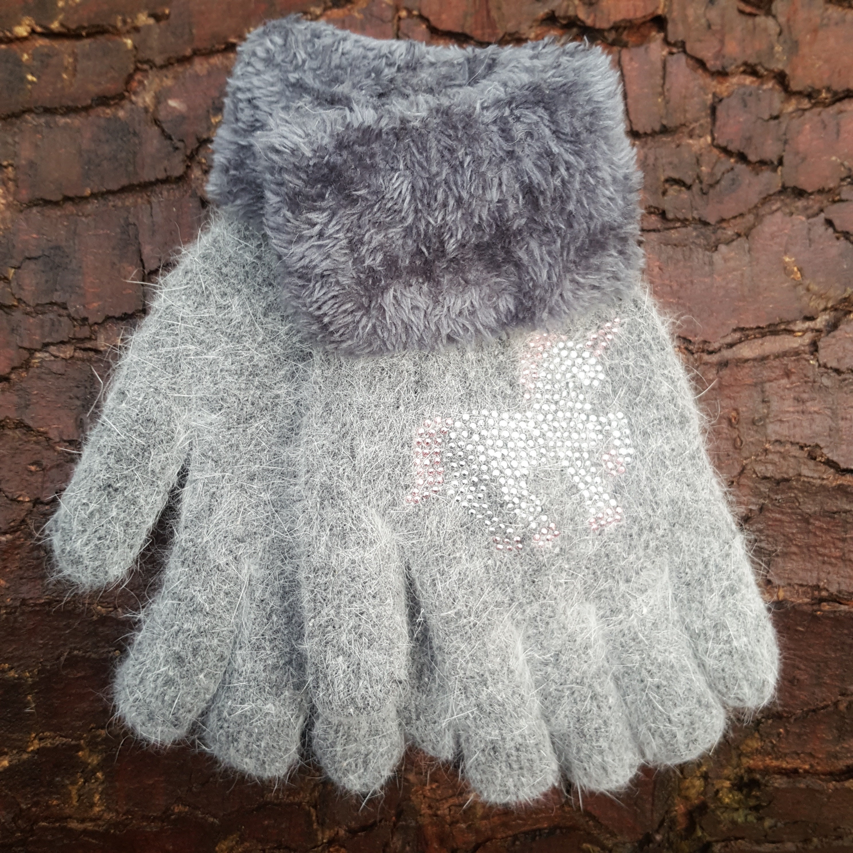 Angora wool women gloves lined gloves warm and thick gloves Etsy