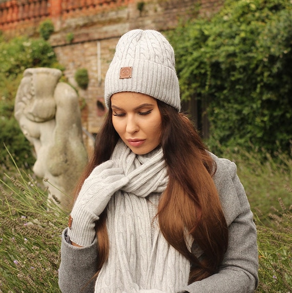 Cashmere Set for Women: Hat, Gloves, Scarf, Knit Set, Cozy and Soft Women Winter Cashmere Set. Gift for Her. - Etsy Cashmere Set for Women: Hat, Gloves, Scarf, Knit Set, Cozy and Soft Women Winter Cashmere Set. Gift for Her. - Etsy