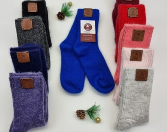 Cashmere women socks, wool socks, warm and soft winter women socks, gift for her