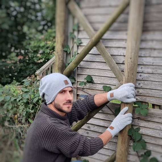 Bonnet ample en cachemire, bonnet léger en cachemire pour hommes, bonnet  d'hiver en cachemire pour homme, cadeau pour lui -  France