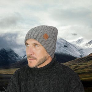 Bonnet pour homme en cachemire et soie, bonnet en cachemire pour homme, bonnet de protection des cheveux, cadeau pour lui